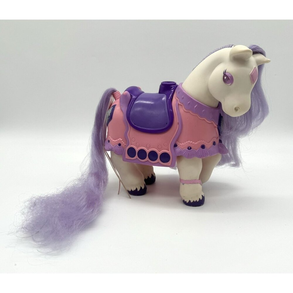 Vintage Keypers Adult Horse Purple White Diamond Tonka No key 7”
